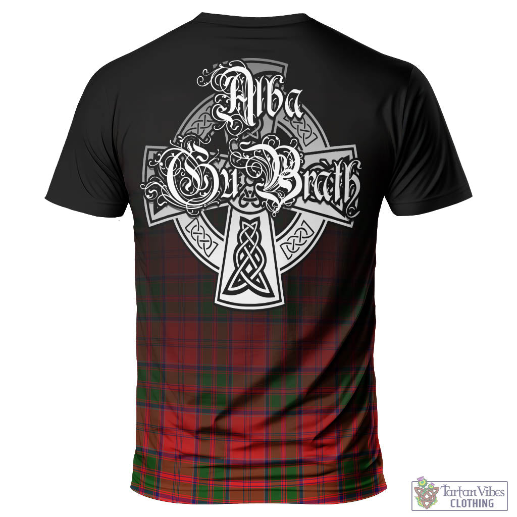 Heron Tartan T-Shirt Featuring Alba Gu Brath Family Crest Celtic Inspired - Tartan Vibes Clothing