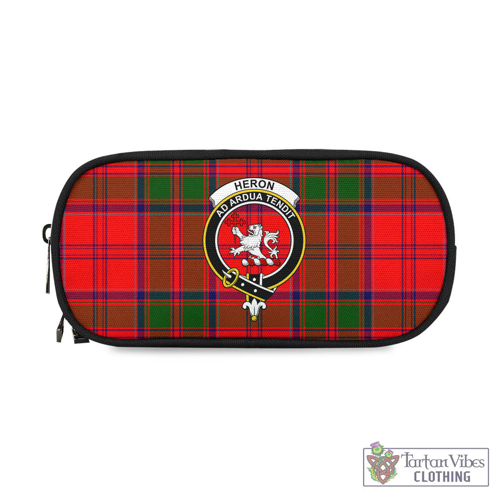 Heron Tartan Pen and Pencil Case with Family Crest - Tartan Vibes Clothing