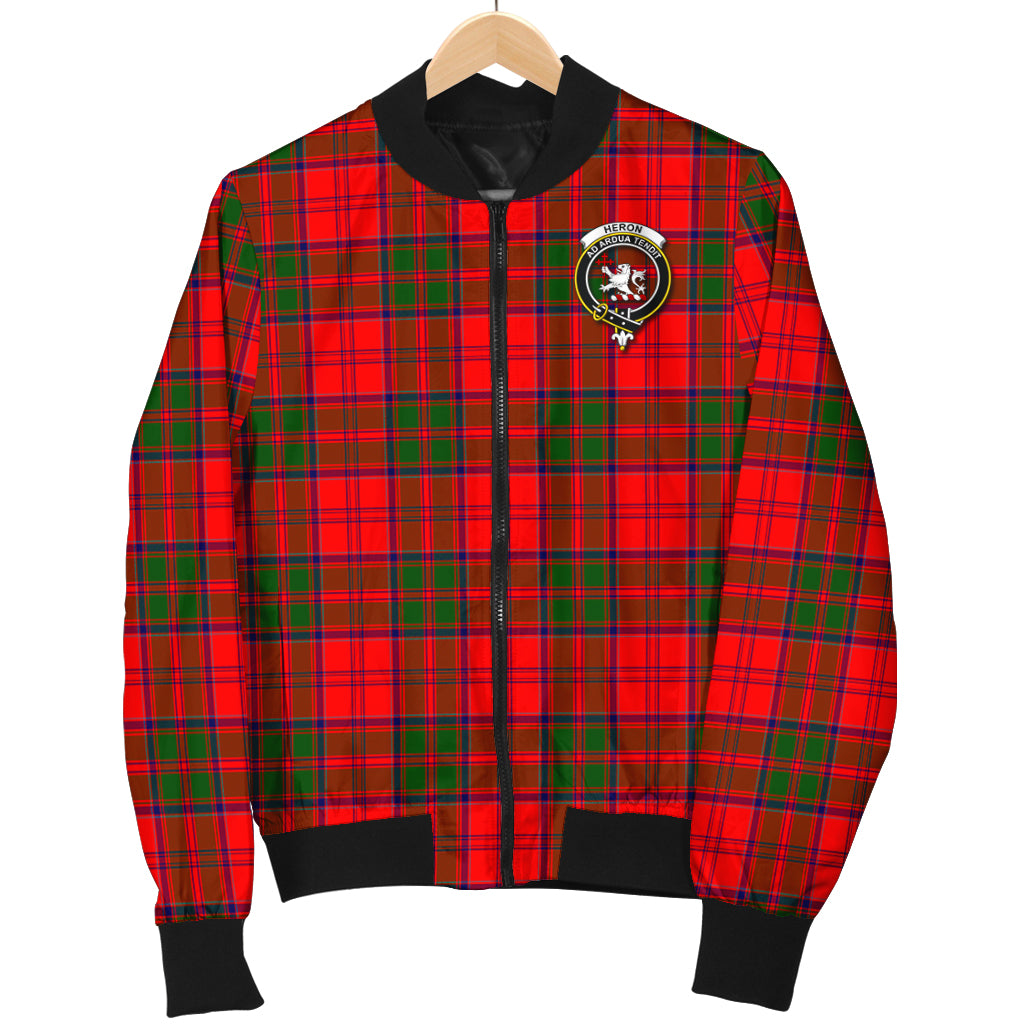 Heron Tartan Bomber Jacket with Family Crest - Tartan Vibes Clothing
