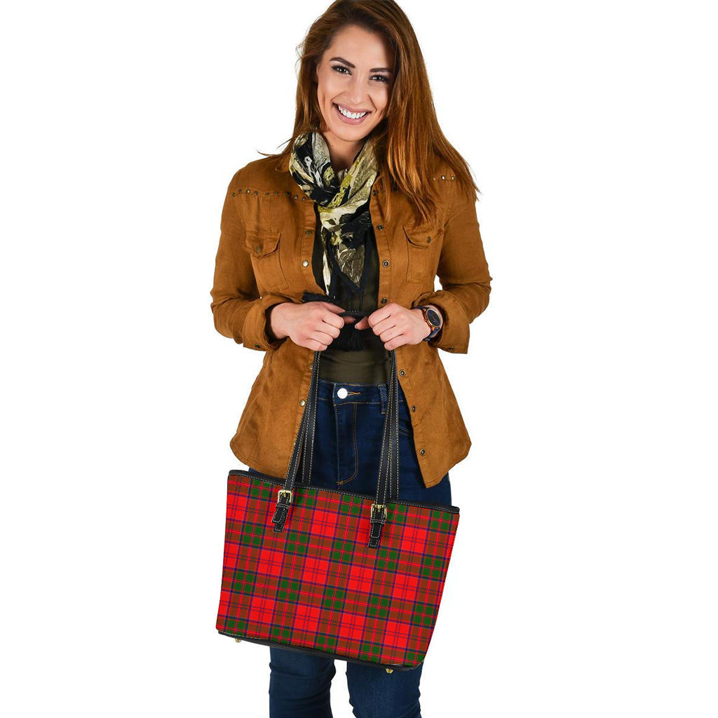 Heron Tartan Leather Tote Bag - Tartan Vibes Clothing