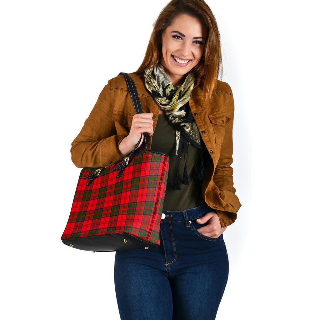 Heron Tartan Leather Tote Bag - Tartan Vibes Clothing