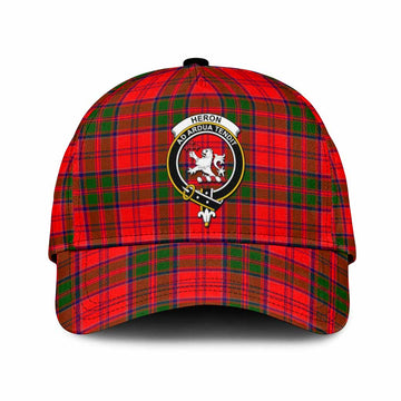 Heron Tartan Classic Cap with Family Crest