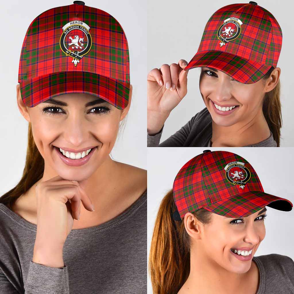 Heron Tartan Classic Cap with Family Crest