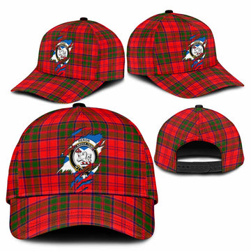 Heron Tartan Classic Cap with Family Crest In Me Style