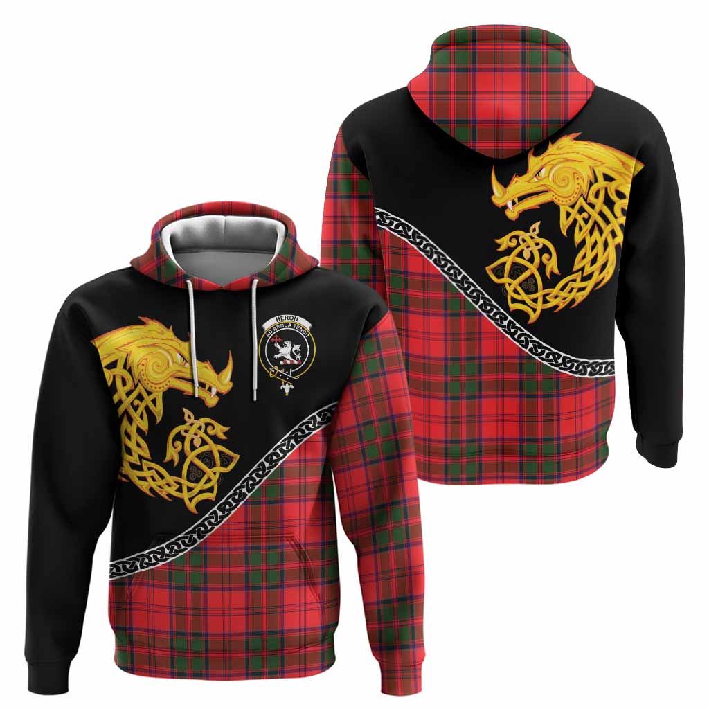 Heron Tartan Crest Hoodie Legendary Dragon Knot Half Style