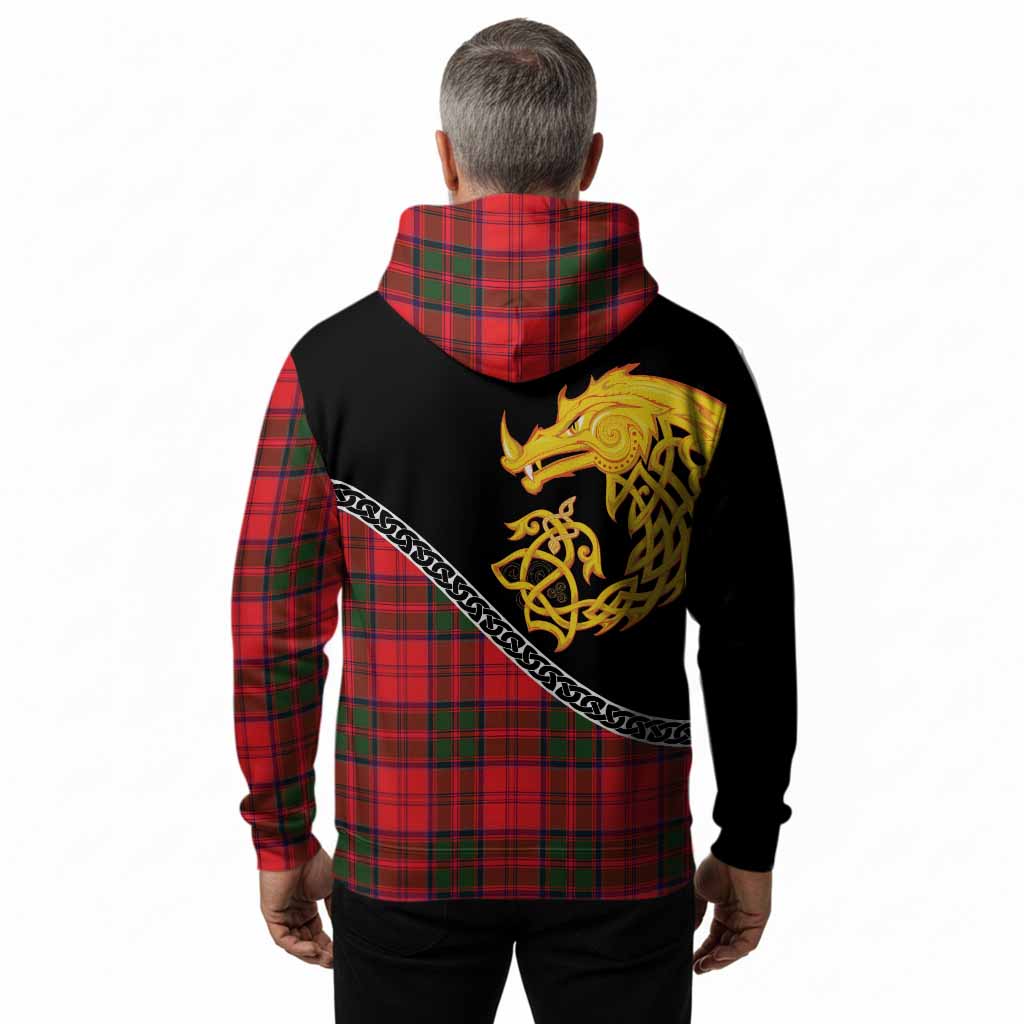 Heron Tartan Crest Hoodie Legendary Dragon Knot Half Style