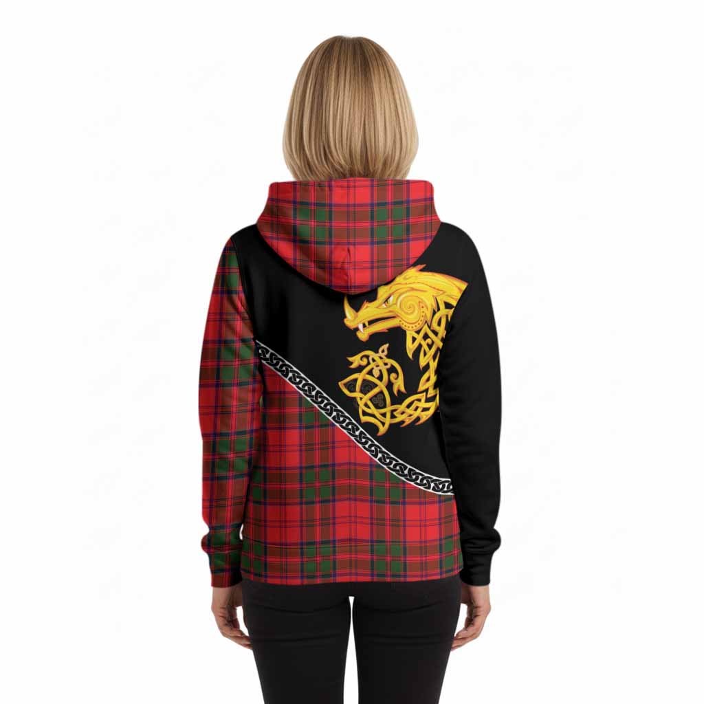 Heron Tartan Crest Hoodie Legendary Dragon Knot Half Style