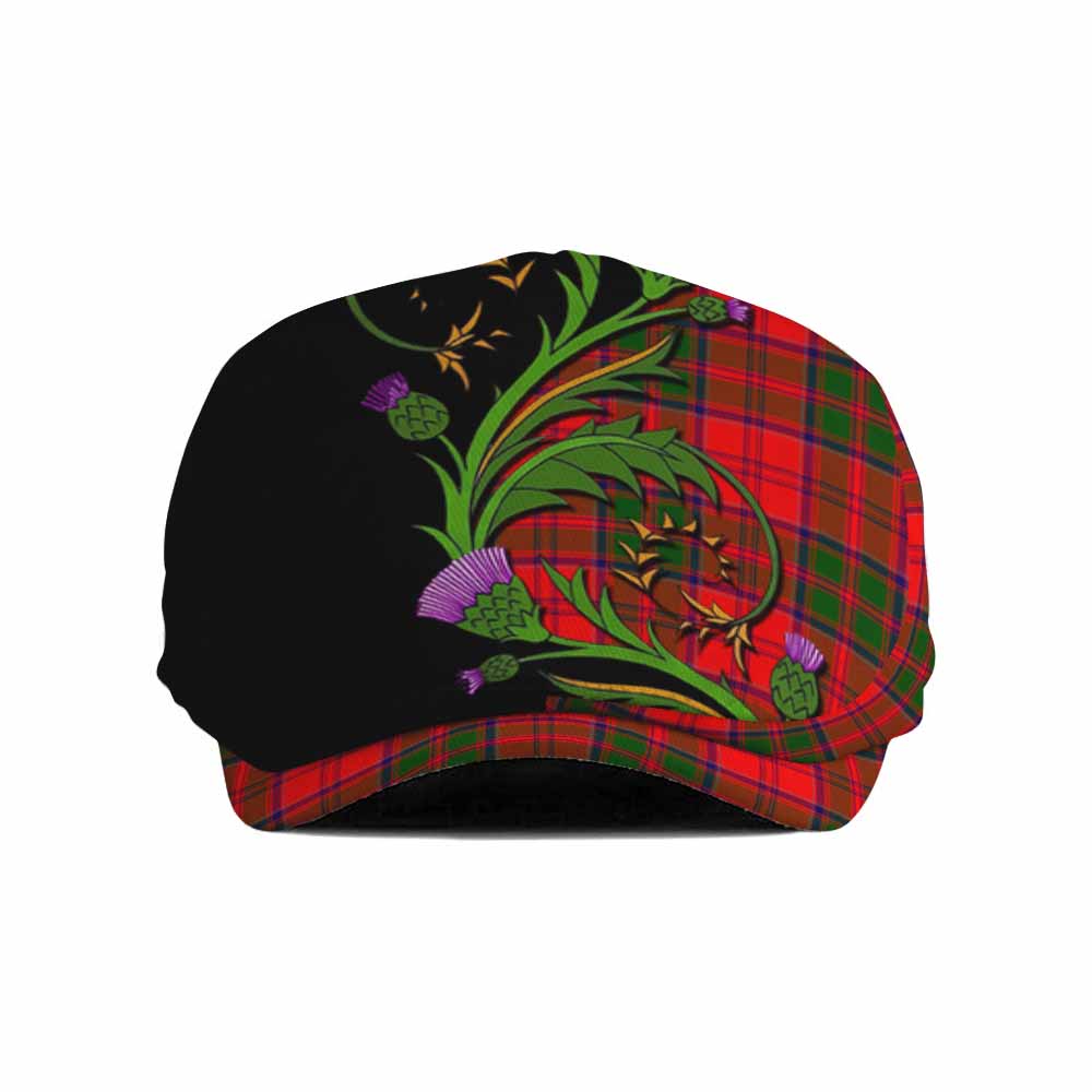 Heron Tartan Flat Cap, Jeff Cap Scottish Thistle Pride Heritage Art