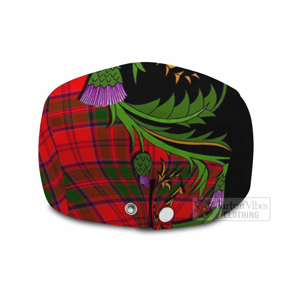 Heron Tartan Flat Cap, Jeff Cap Scottish Thistle Pride Heritage Art