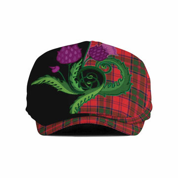 Heron Tartan Flat Cap, Jeff Cap Traditional Scottish Thistle