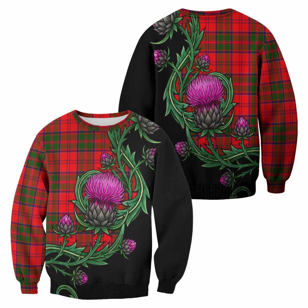 Heron Tartan Sweatshirt Resilient Scottish Thistle