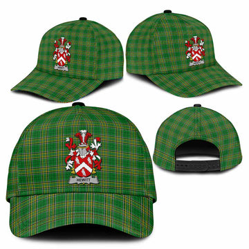 Hewitt Irish Clan Tartan Classic Cap with Coat of Arms