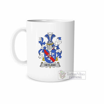 Tartan Vibes Clothing Heyland Irish Clan Coat of Arms Ceramic Mug