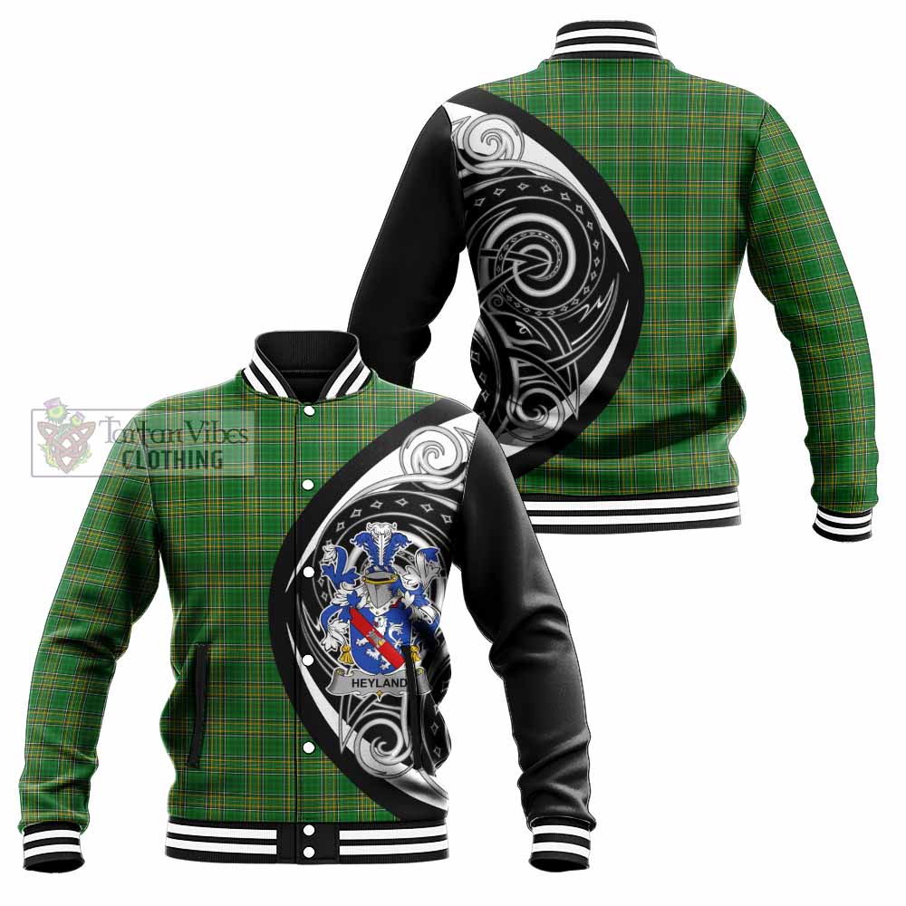 Heyland Irish Clan Baseball Jacket Celtic Circle Style - Tartan Vibes Clothing