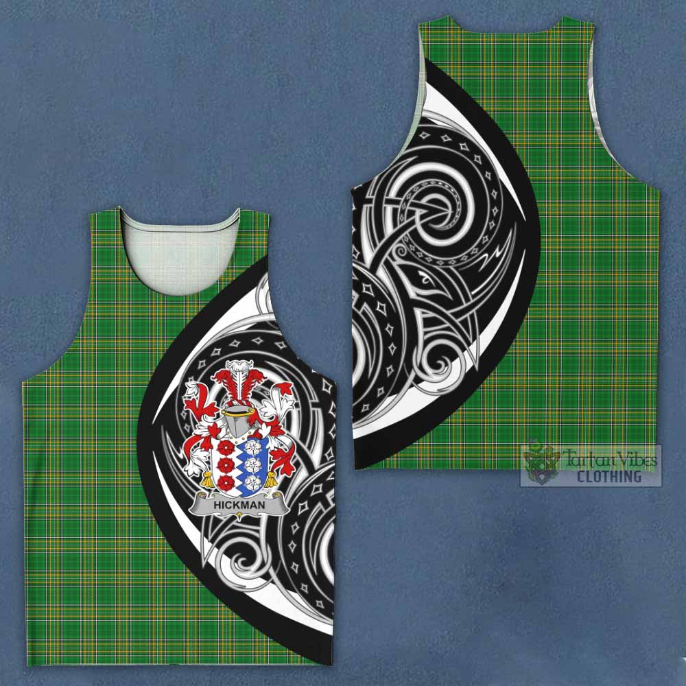 Tartan Vibes Clothing Hickman Irish Clan Men's Tank Top Celtic Circle Style