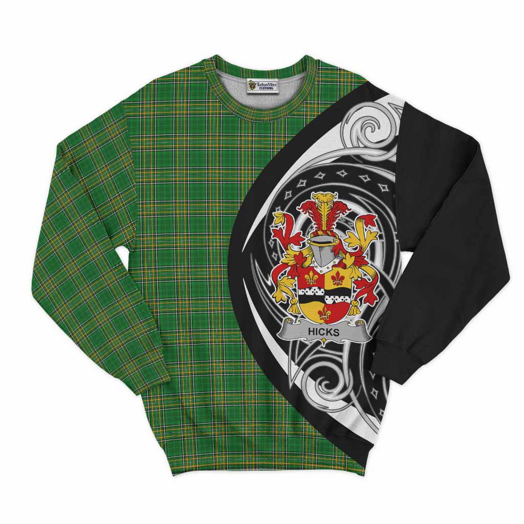 Tartan Vibes Clothing Hicks Irish Clan Sweatshirt Celtic Circle Style