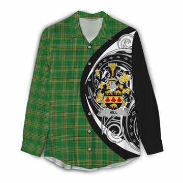 Hill Irish Clan Women's Casual Shirt Celtic Circle Style Female - Tartan Vibes Clothing