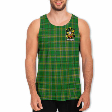 Hill Irish Clan Tartan Men's Tank Top with Coat of Arms Men - Tartan Vibes Clothing