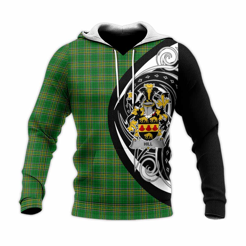 Tartan Vibes Clothing Hill Irish Clan Knitted Hoodie Celtic Circle Style