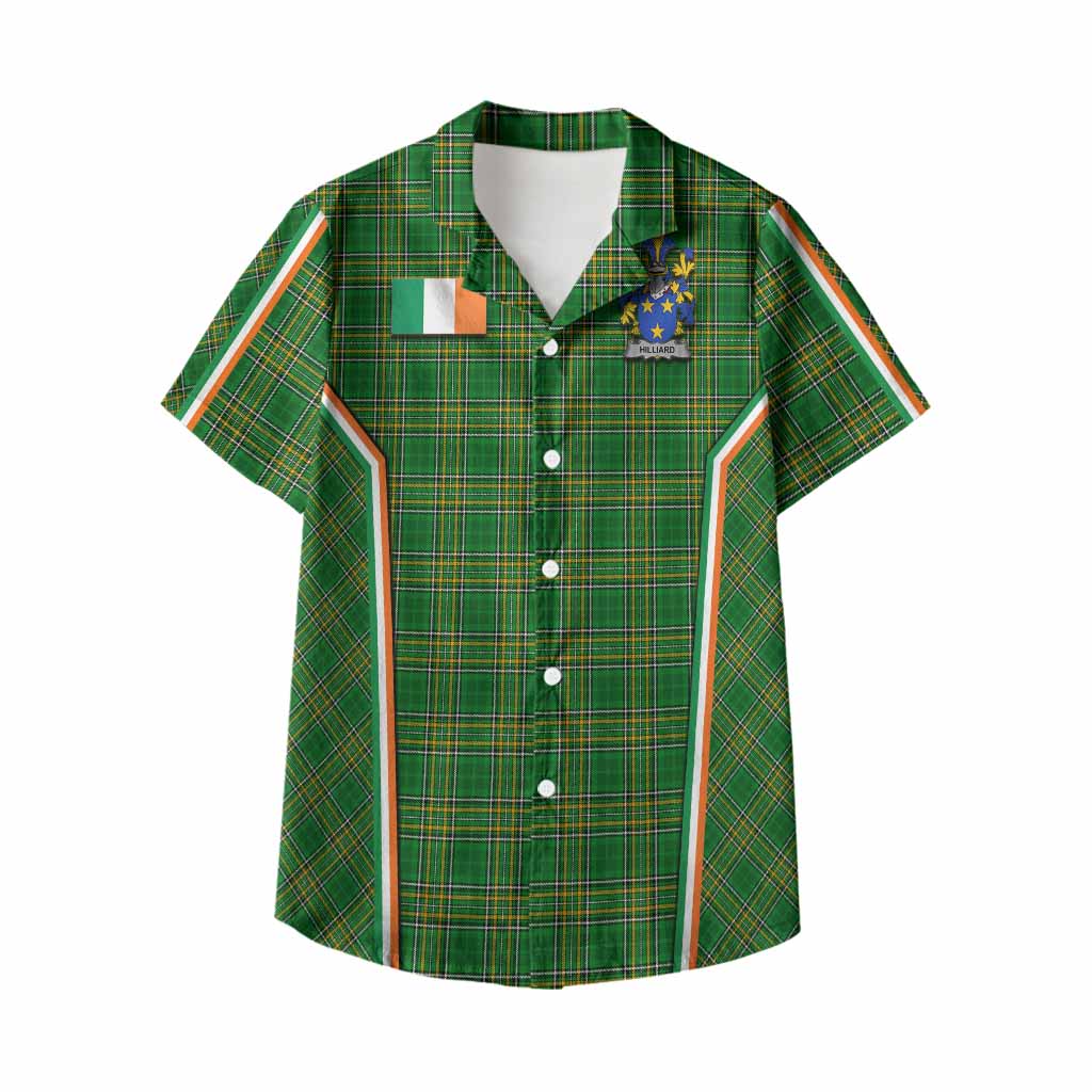 Hilliard Irish Clan Coat of Arm Tartan Kid Hawaiian Shirt Flag Style