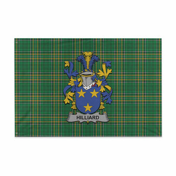 Hilliard Irish Clan Tartan House Flag with Coat of Arms