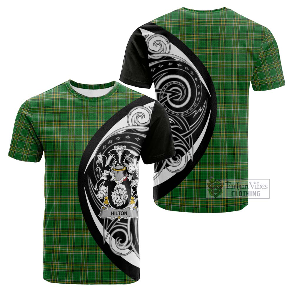 Tartan Vibes Clothing Hilton Irish Clan Cotton T-shirt Celtic Circle Style
