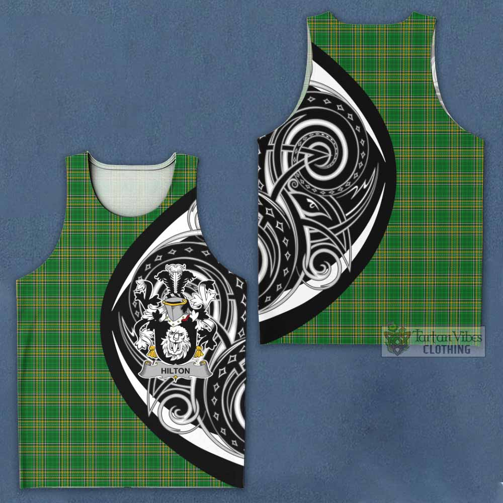 Tartan Vibes Clothing Hilton Irish Clan Men's Tank Top Celtic Circle Style
