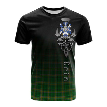 Hodge Irish Clan Cotton T-shirt with Coat of Arms Erin Go Bragh Celtic Inspired