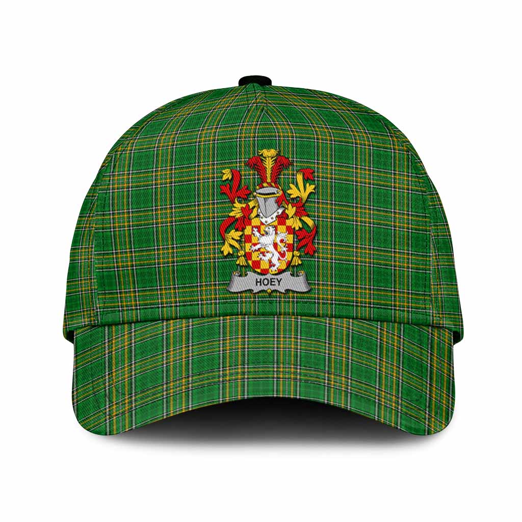 Hoey Irish Clan Tartan Classic Cap with Coat of Arms