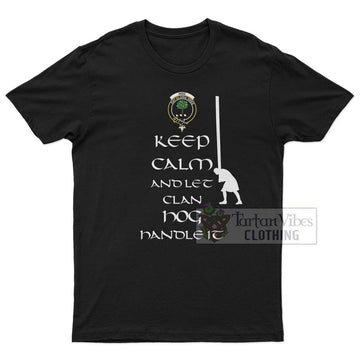 Hog Clan Men's T-Shirt: Keep Calm and Let the Clan Handle It Caber Toss Highland Games Style 4XL - 2D-tartanvibesclothing