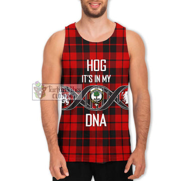 Hog Tartan Men's Tank Top with Family Crest DNA In Me Style Men - Tartan Vibes Clothing