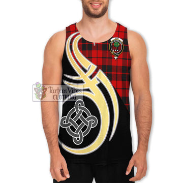 Hog Tartan Men's Tank Top with Family Crest and Celtic Symbol Style Men - Tartan Vibes Clothing