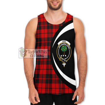 Hog Tartan Men's Tank Top with Family Crest Circle Style Men - Tartan Vibes Clothing