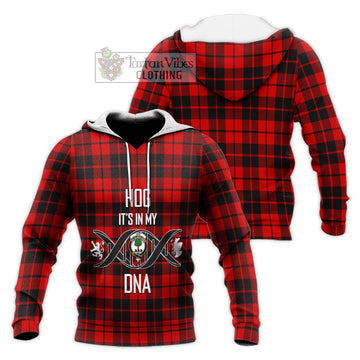 Hog Tartan Knitted Hoodie with Family Crest DNA In Me Style Unisex Knitted Pullover Hoodie - Tartan Vibes Clothing