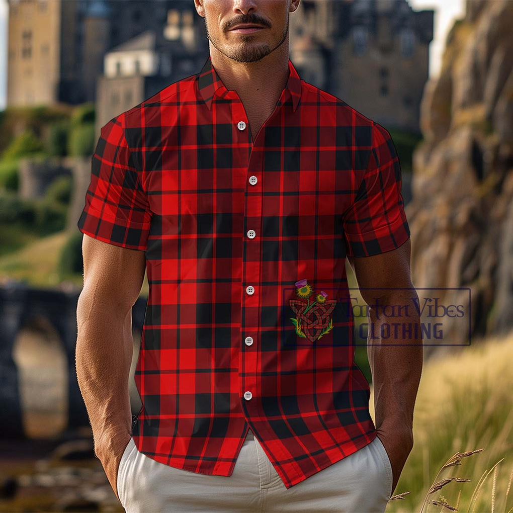 Hog Tartan Cotton Hawaiian Shirt Kid - Tartan Vibes Clothing