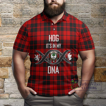 Hog Tartan Polo Shirt with Family Crest DNA In Me Style Kid - Tartan Vibes Clothing