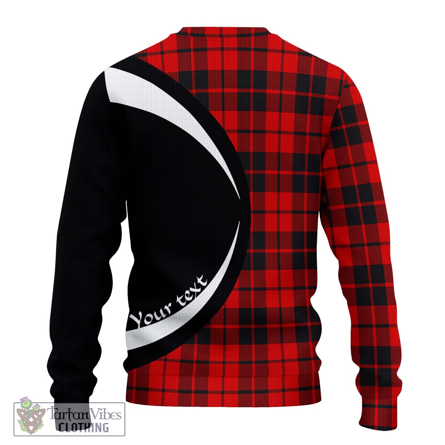 Hog Tartan Ugly Sweater with Family Crest Circle Style - Tartan Vibes Clothing