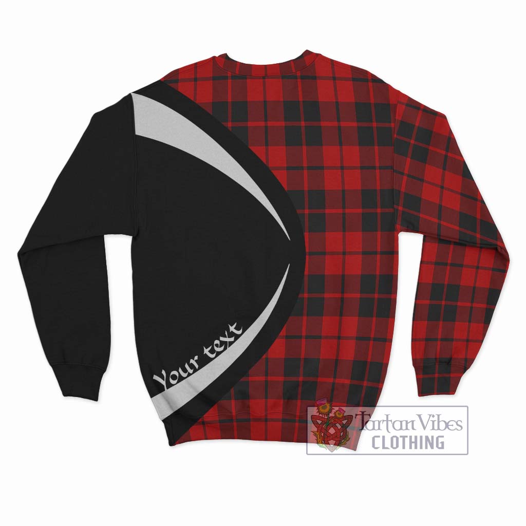 Hog Tartan Sweatshirt with Family Crest Circle Style - Tartan Vibes Clothing