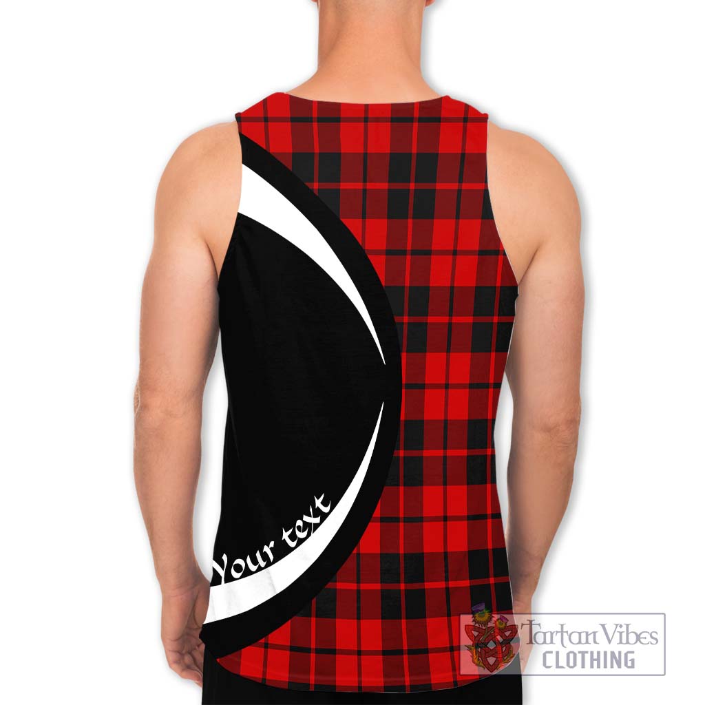 Hog Tartan Men's Tank Top with Family Crest Circle Style - Tartan Vibes Clothing