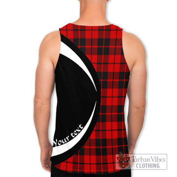 Hog Tartan Men's Tank Top with Family Crest Circle Style - Tartan Vibes Clothing