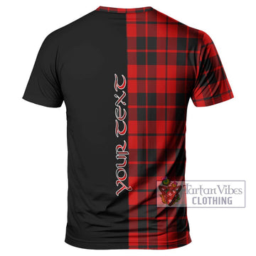 Hog Tartan T-Shirt with Family Crest and Half Of Me Style - Tartan Vibes Clothing