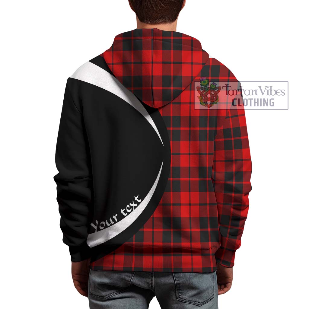 Hog Tartan Hoodie with Family Crest Circle Style - Tartan Vibes Clothing