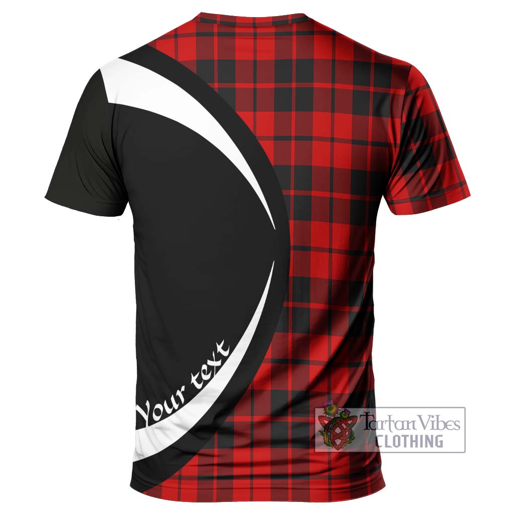 Hog Tartan T-Shirt with Family Crest Circle Style - Tartan Vibes Clothing