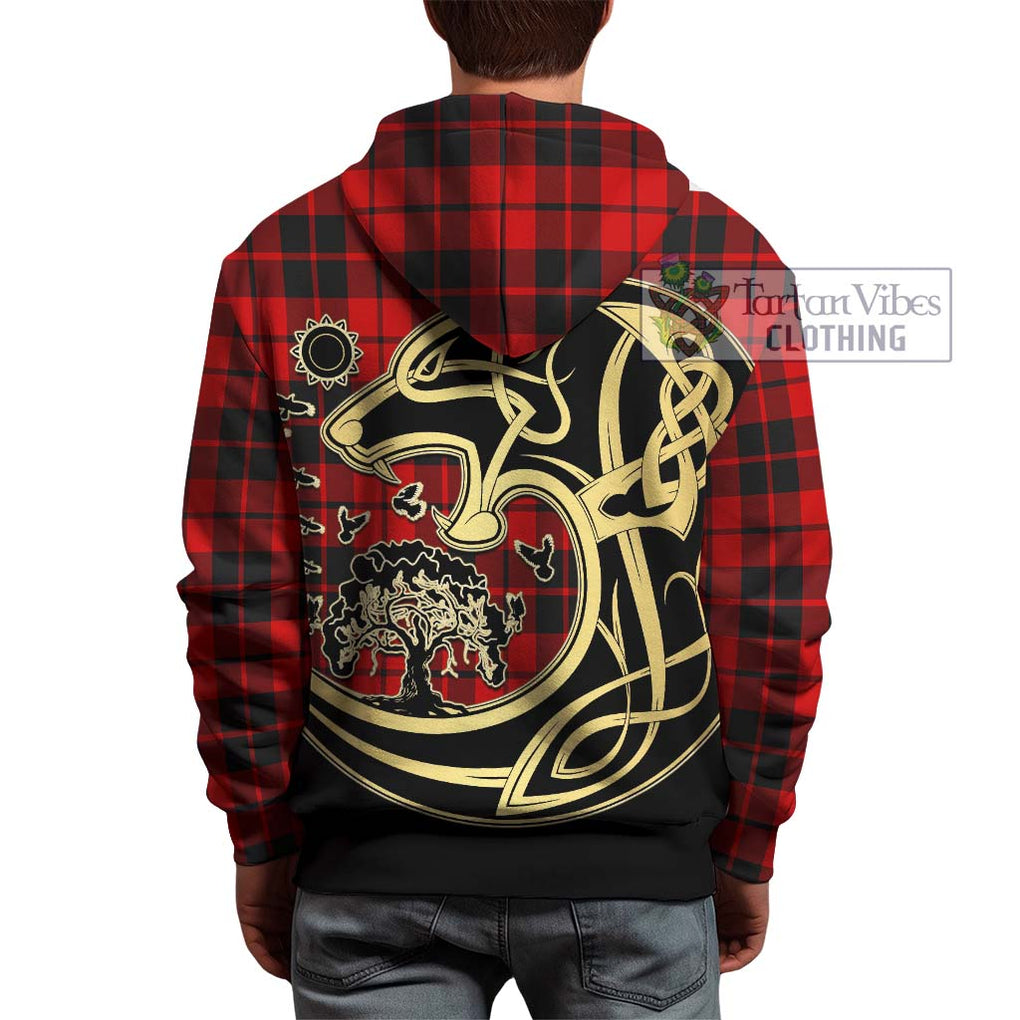 Hog Tartan Hoodie with Family Crest Celtic Wolf Style - Tartan Vibes Clothing