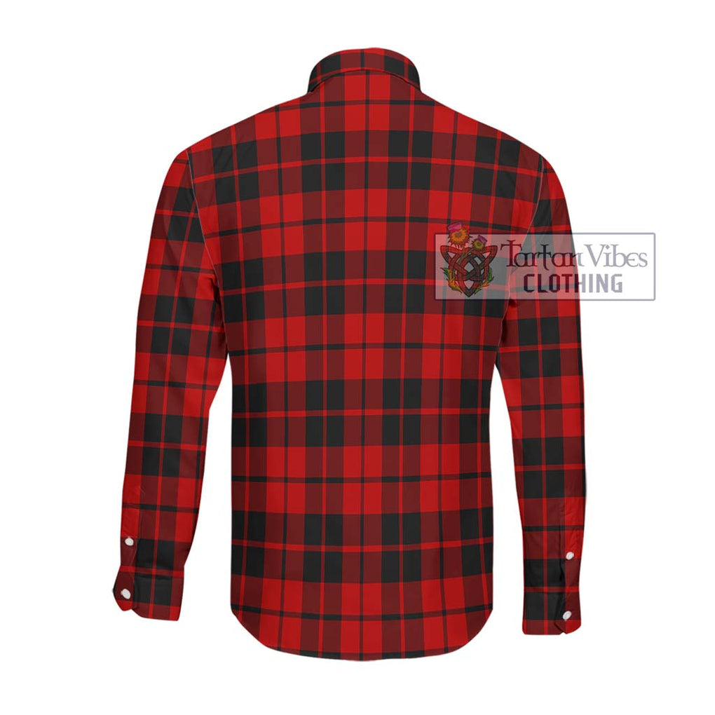 Hog Tartan Long Sleeve Button Shirt with Family Crest DNA In Me Style - Tartanvibesclothing Shop