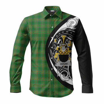 Hogan Irish Clan Long Sleeve Button Shirt Celtic Circle Style Men's Shirt S - Tartan Vibes Clothing