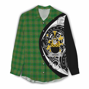 Hogan Irish Clan Women's Casual Shirt Celtic Circle Style Female - Tartan Vibes Clothing