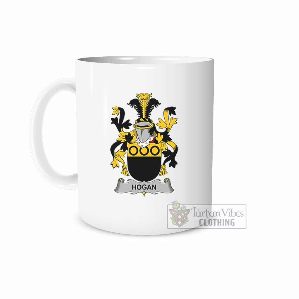 Tartan Vibes Clothing Hogan Irish Clan Coat of Arms Ceramic Mug
