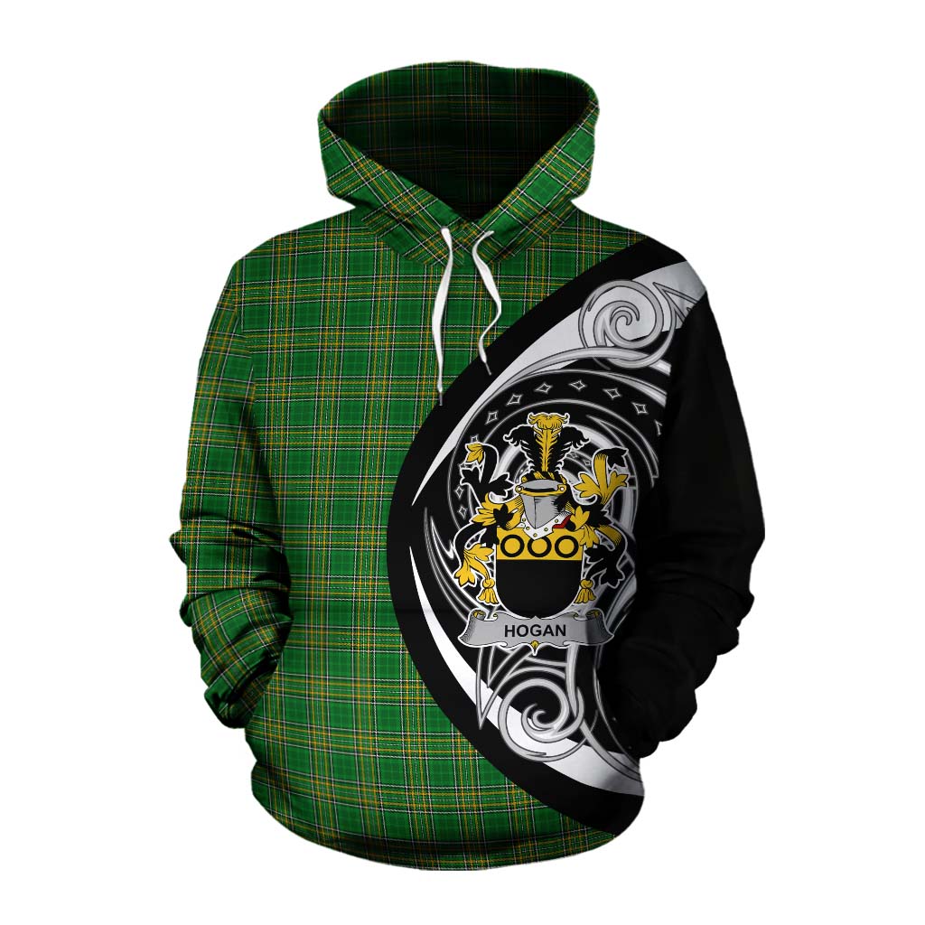 Tartan Vibes Clothing Hogan Irish Clan Cotton Hoodie Celtic Circle Style