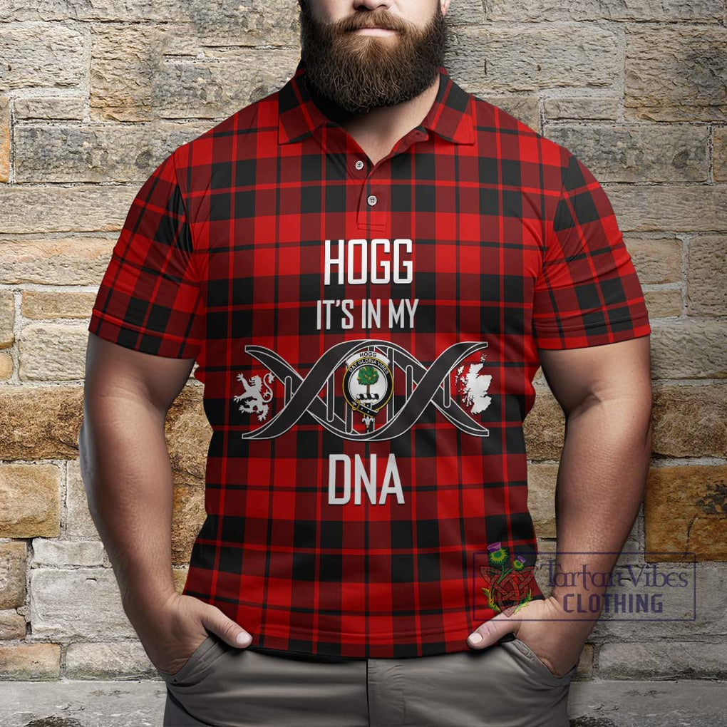 Hogg Tartan Polo Shirt with Family Crest DNA In Me Style Kid - Tartan Vibes Clothing